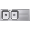 Everhard 1180mm Classic Square 1TH LH 2 Bowl And Drainer