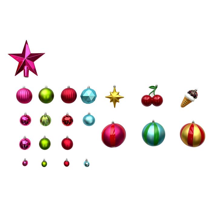 Mirabella 60 Piece Christmas Bauble Pop Pack