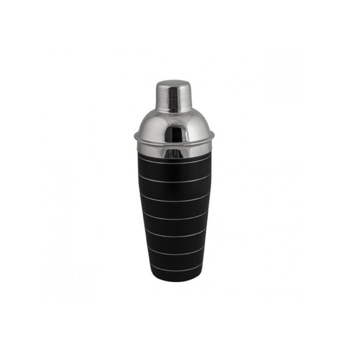 Moda 3 Piece Black Cocktail Shaker 700ml