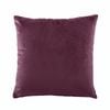 Bianca Vivid Coordinates Square Plum Velvet Decorative Cushion Pillow 43cm