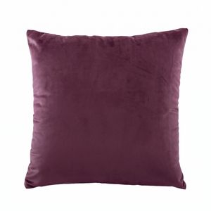Bianca Vivid Coordinates Square Plum Velvet Decorative Cushion Pillow 43cm