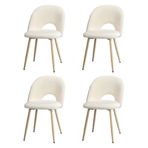 Oikiture 4PCS Dining Chairs Wooden White