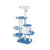 Costway 137cm Tall Modern Cat Tree Tower Cat Climbing Stand - Blue