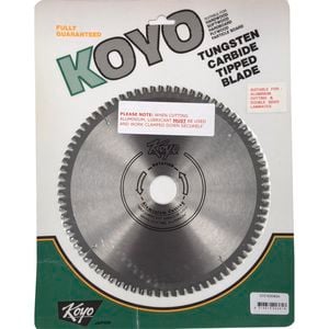 Koyo 216mm 80T 30mm Bore Circular Saw Blade For Aluminium Cutting