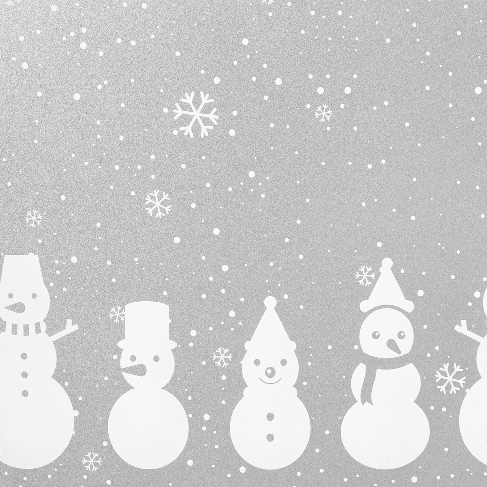 Pillar 0.45 x 2m Static Frost Christmas Snowman Window Film product image