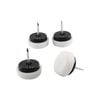Surface Gard 22mm White Plastic Cushioned Glide - 4 Pack