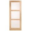 Corinthian Moda Translucent Glass White Oak Internal Door AMODG10 - 820mm x 2040mm x 35mm