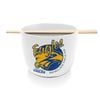 Afl Noodle Bowl With Chopsticks - West Coast Eagles - Ceramic - 490ml Capacity