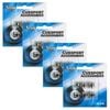 4x 6pc Formula Sports Leather Tip Screw Accessory 11mm - Blue