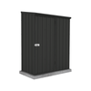Absco Sheds 1.52 x 0.78 x 1.95m Space Saver Single Door Garden Shed - Monument
