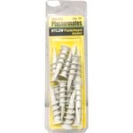 Macsim 45mm White Plastermate Nylon Anchor  - 12 Pack