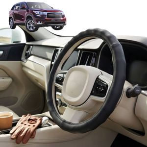 Australian Goose Steering Wheel Cover for Toyota Kluger 2014 - 2020 (XU50) Circle Black