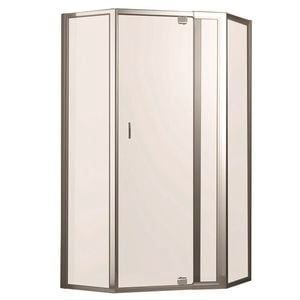 Rick McLean's Designer Bathware 770mm White M7 Smart Pivot Shower Screen - Front And 2 Returns