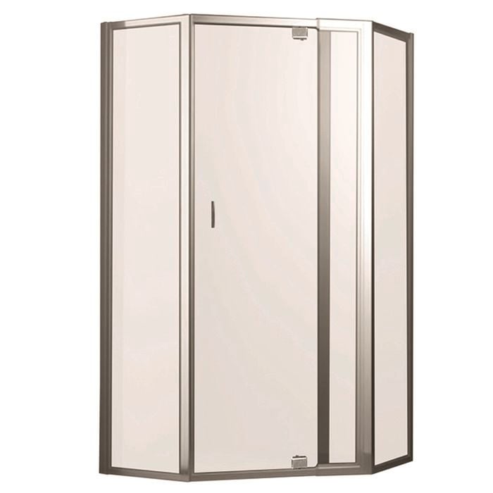 Rick McLean's Designer Bathware 770mm White M7 Smart Pivot Shower Screen - Front And 2 Returns