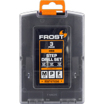 Frost 3 Piece HSS Step Drill Set