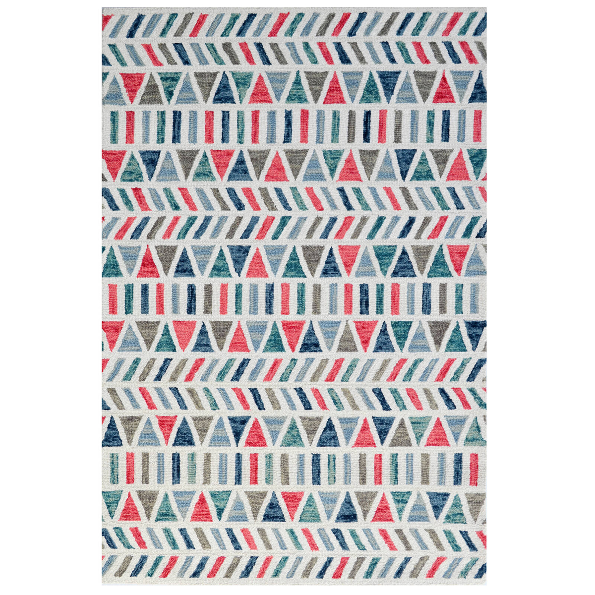 Handmade Abstract Wool Rug-6291-Multi-110x160cm - Bunnings Australia