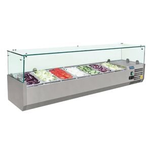 Polar G-series Countertop Prep Fridge 7x 1/4gn - Countertop Prep Fridges (g609-a)