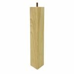 Adoored 53 x 53 x 360mm Raw Wood Square Furniture Leg