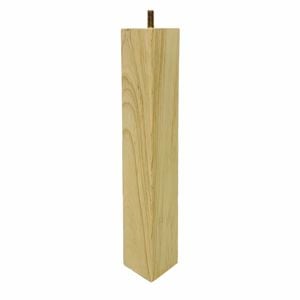 Adoored 53 x 53 x 360mm Raw Wood Square Furniture Leg