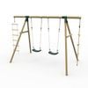 Plum Play Gibbon Kids/Children Outdoor/Garden Wooden Swing Set w/Rope & Ladder
