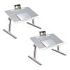 SOGA 2X 60x40cm Grey Small Foldable Laptop Bed Table