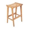 Djawa Solid Teak and Natural Rattan Counter Stool