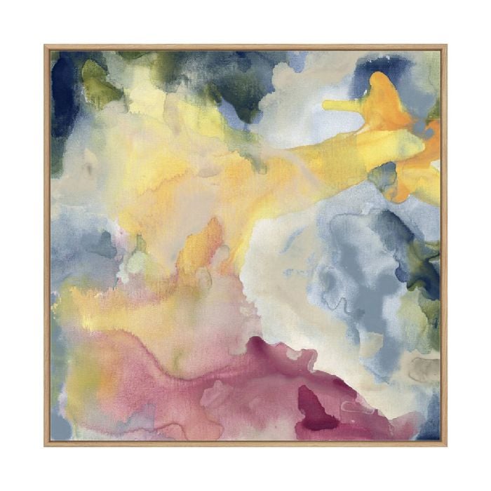 Artey | Color Cavern II - Framed Canvas - Natural Frame - 84 x 84cm