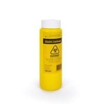 FastAid Plastic Sharps Container, 250ml, Yellow