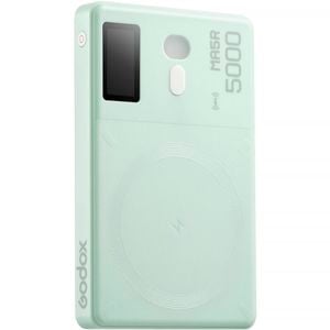 Godox MA5R RGB LED Light and Power Bank for Mobile Phone - Green