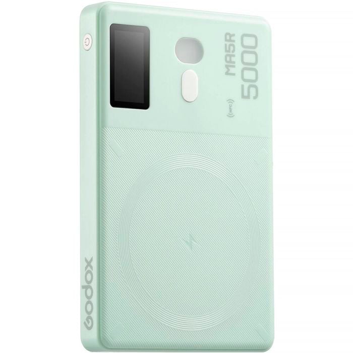 Godox MA5R RGB LED Light and Power Bank for Mobile Phone - Green