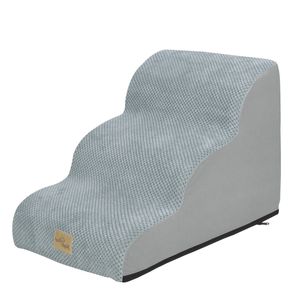 BingoPaw 3-Steps Dog Ramp High Density Foam Pet Stair 39x56x40cm