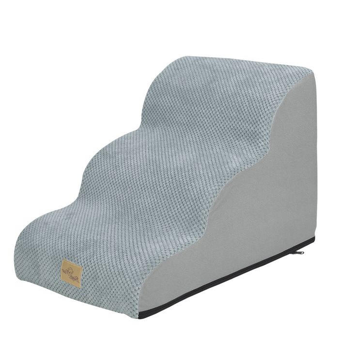 BingoPaw 3-Steps Dog Ramp High Density Foam Pet Stair 39x56x40cm