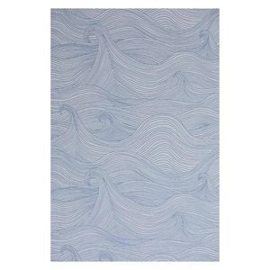 Wallpaper Trader Sea Scape Wallpaper Roll 10.05m X 52cm, Blue On White