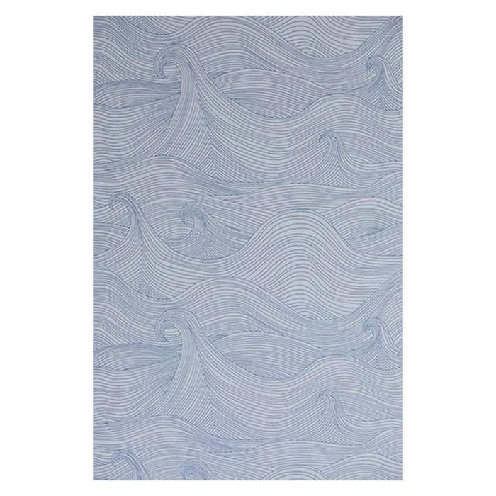 Wallpaper Trader Sea Scape Wallpaper Roll 10.05m X 52cm, Blue On White