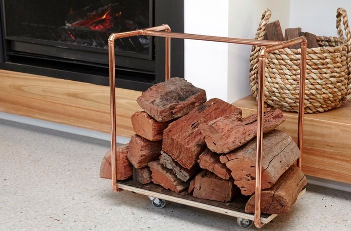 How To Make a D.I.Y. Copper Firewood Rack Bunnings Bunnings Australia