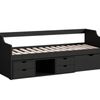 Herb Daybed with Drawers - Black