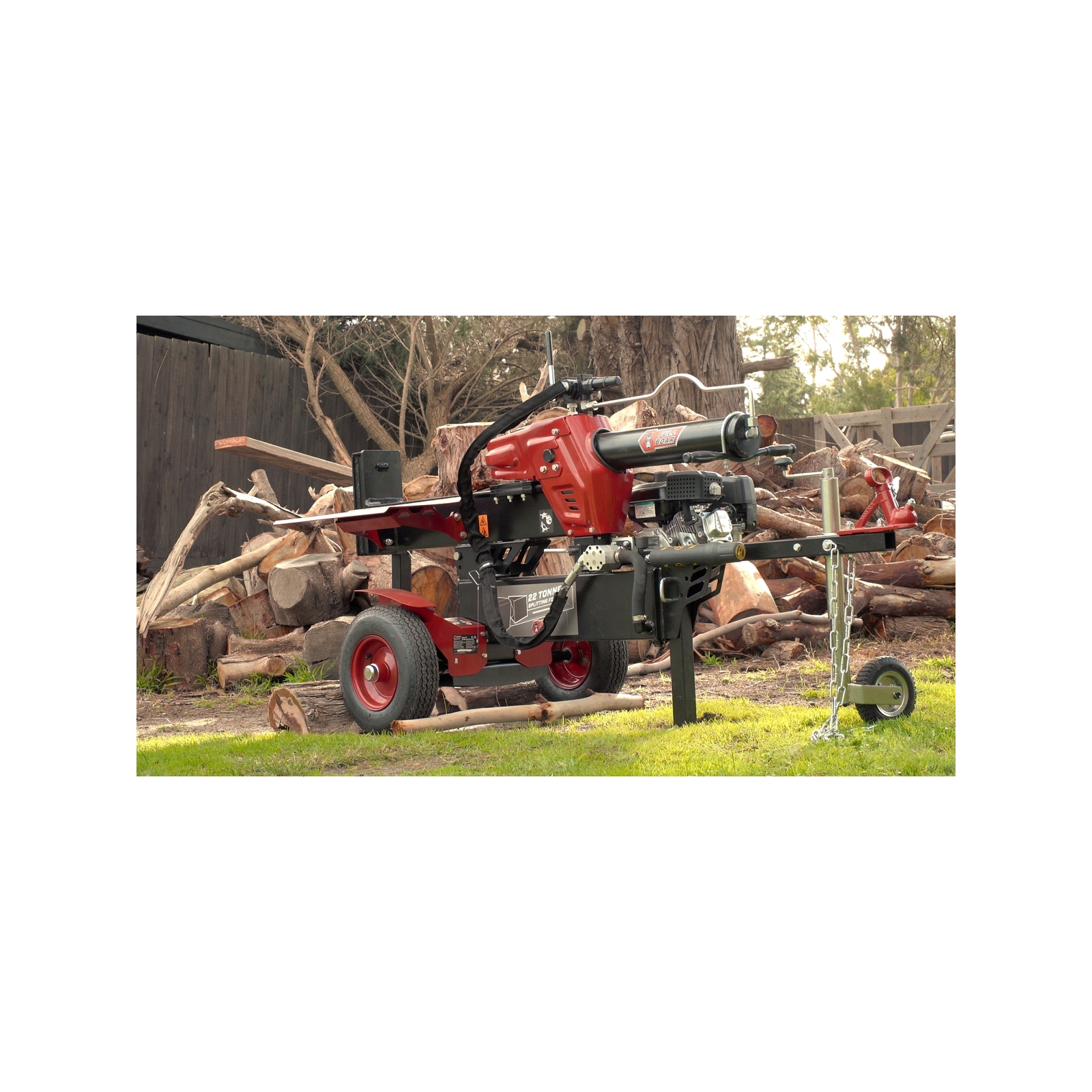 Full Boar 22 Tonne 6.5HP Briggs And Stratton Petrol Log Splitter Bunnings Australia
