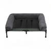 P&P Gray Elevated Dog Bed With Bolster Support And Sturdy Iron Frame