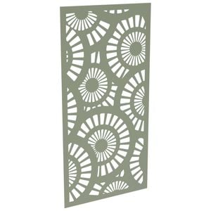 ProtectorAl 300-1200 x 1201-2400mm Pale Eucalypt Sunburst Unframed Solid Aluminium Decorative Panel