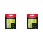 6pc Target K-Flex No 6 Dart Flight & Shaft Short 19mm - Neon Yellow