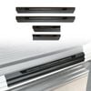 AUSGO Black ABS Door Sill Protector for Mitsubishi Triton MQ MR Series Dual Cab 2015-2024 Scuff Plate Cover