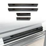 AUSGO Black ABS Door Sill Protector for Mitsubishi Triton MQ MR Series Dual Cab 2015-2024 Scuff Plate Cover