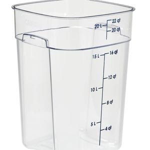 Cambro Square Container Fresh Pro Polycarbonate Clear 20.8l Food Storage Commercial Kitchen