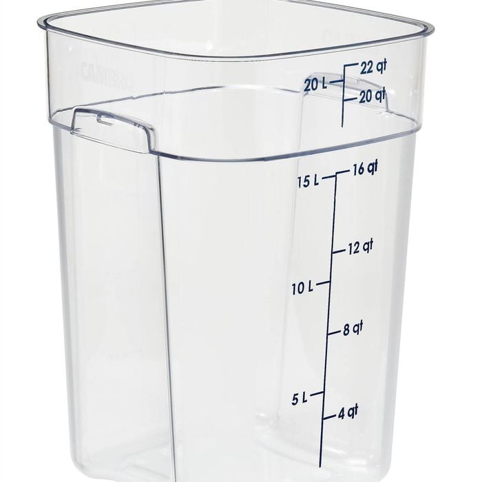 Cambro Square Container Fresh Pro Polycarbonate Clear 20.8l Food Storage Commercial Kitchen