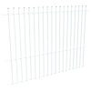 ProtectorAl 1201-2399W x 1800H Pearl White Aluminium Batten Pool Fence Panel with Mid Rail