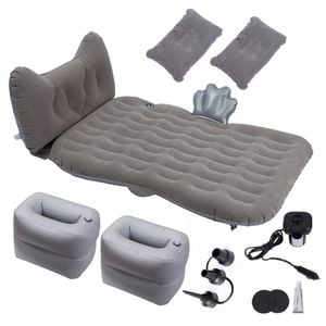 SOGA Grey Honeycomb Inflatable Car Mattress