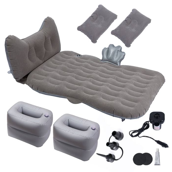 SOGA Grey Honeycomb Inflatable Car Mattress