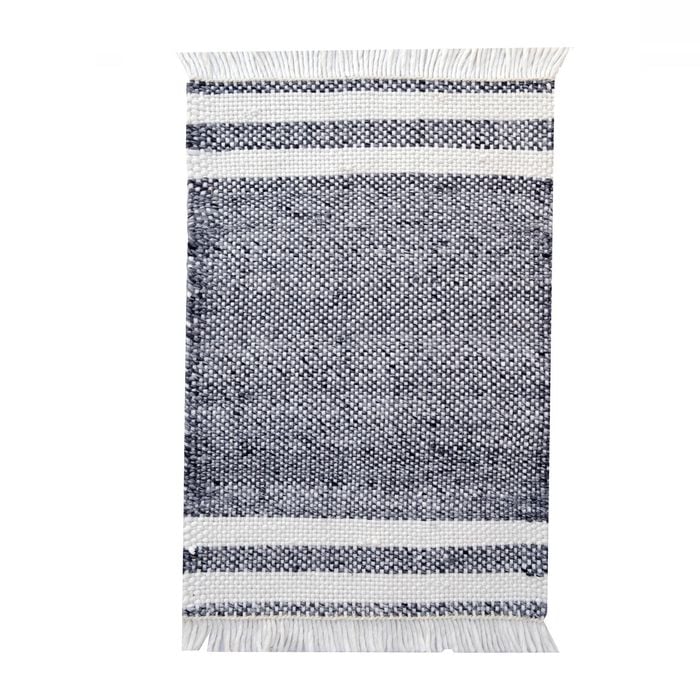 Handwoven Reversible Rug-Richmond 6360-Charcoal-60x90cm