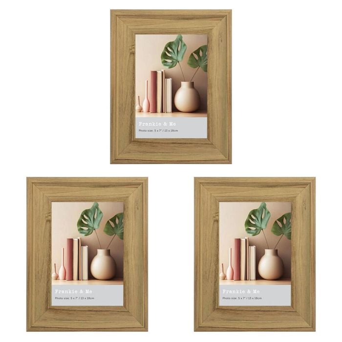 3PK Frankie & Me Standing 5x7'' Picture Frame Photo Holder Home Decor Medoak