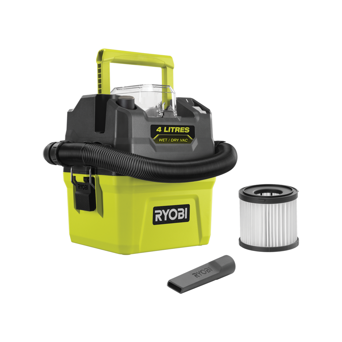 RYOBI 18V ONE 4L Wet Dry Compact Vacuum RWDV184 Bunnings New Zealand